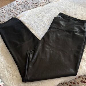 Black Faux Leather Leggings